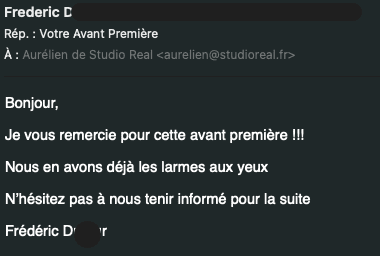 témoignage avant première témoignage avant première
